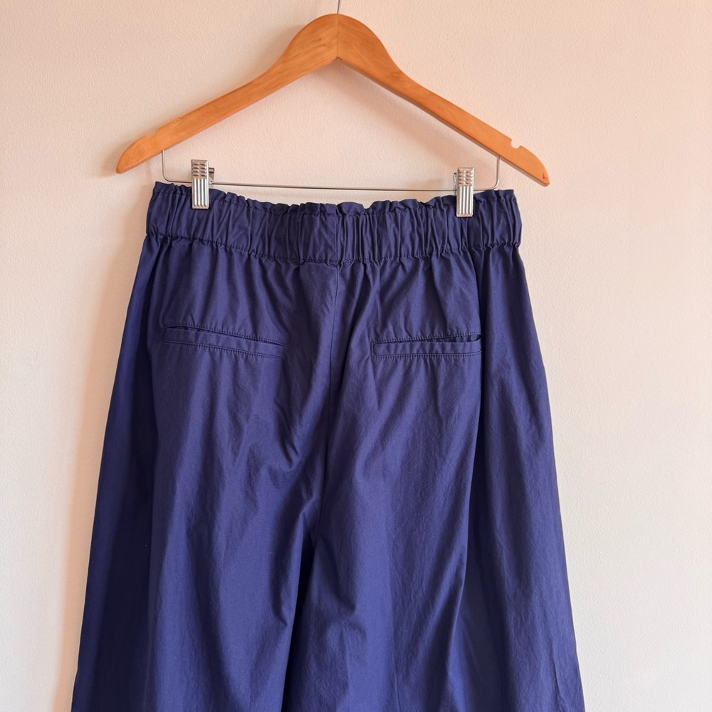 Anthropologie Maeve | Royal Blue Skirty Utility Wide-Leg Trouser Pants ~ Medium - Picture 11 of 13